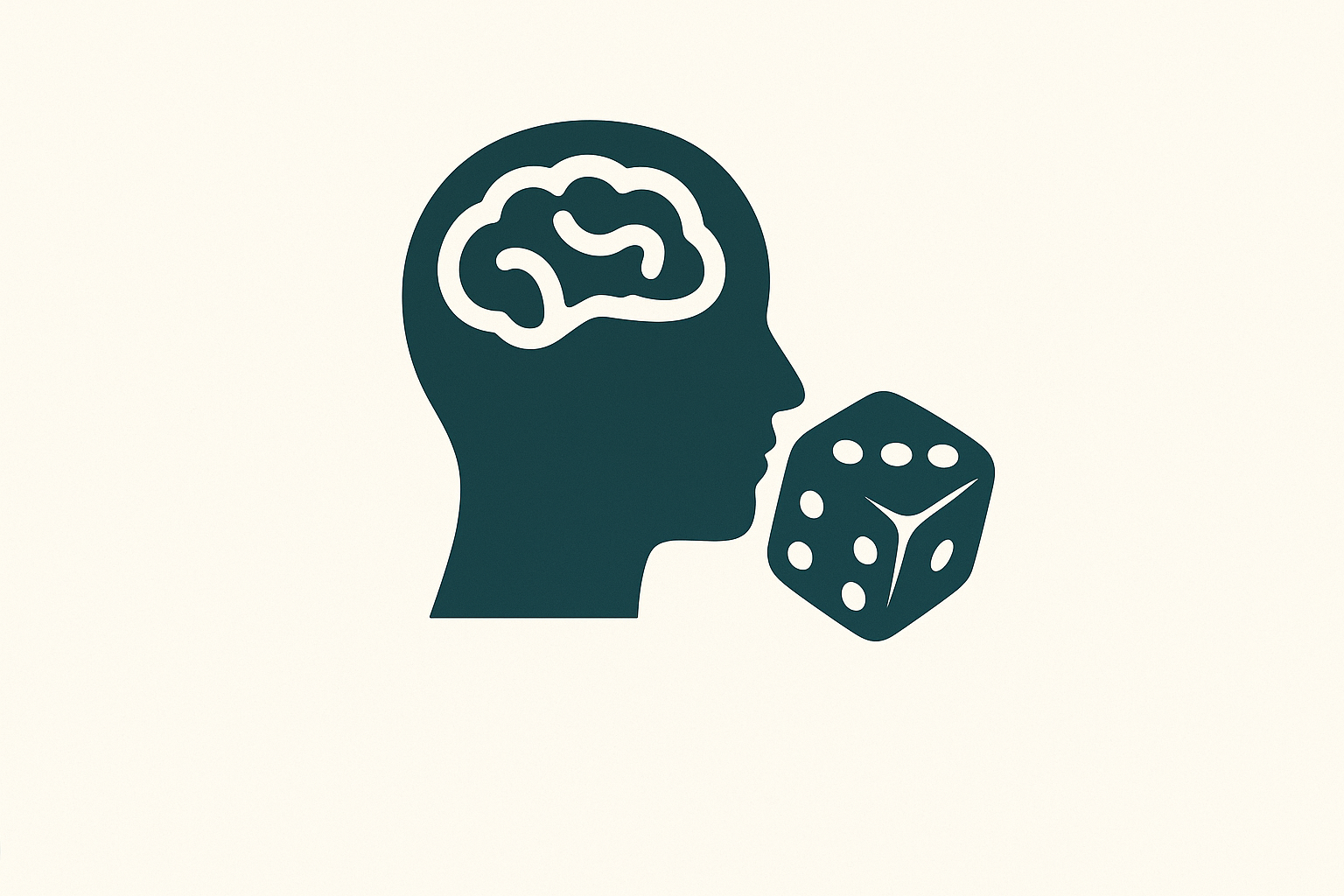 Icon representing gambling addiction recovery and responsible decision-making